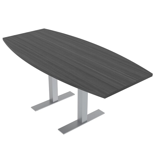 33.5 in W, 71.5 in L, 29 in H, Engineered Wood Top, Grey